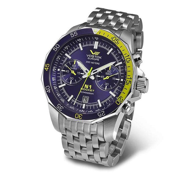 Vostok Europe N-1 Rocket Chrono Line 6S21/2255253 - Ocelový řemínek