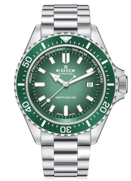 EDOX Skydiver Neptunian Automatic 80120-3VM-VDN1 + 5 let záruka, pojištění a dárek ZDARMA