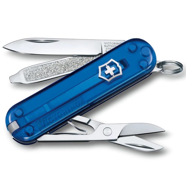 Nůž Victorinox Classic SD Transparent Colors Deep Ocean + 5 let záruka, pojištění a dárek ZDARMA