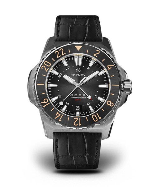 Formex Reef GMT Automatic Chronometer Black Dial with Red GMT