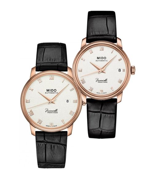 Levně SET Mido Baroncelli Heritage M027.407.36.013.00 a M027.207.36.013.00 + 5 let záruka, pojištění a dárek ZDARMA