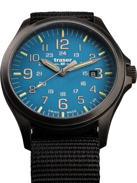 Traser P67 Officer Pro Gunmetal SkyBlue Nato + 5 let záruka, pojištění a dárek ZDARMA