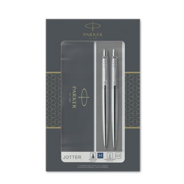 Levně Set Parker Jotter Stainless Steel CT 1501/1563256 + 5 let záruka, pojištění a dárek ZDARMA