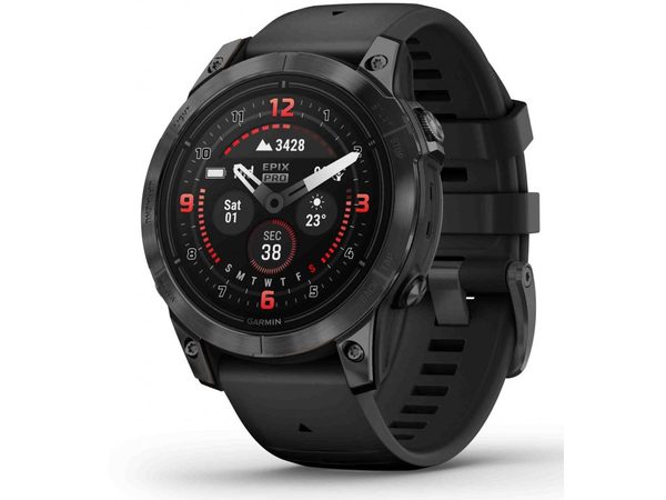 Levně Garmin Epix™ Pro 47mm (Gen 2) Sapphire Edition Carbon Gray DLC Titanium / Black Band - 010-02803-11 + 5 let záruka, pojištění a dárek ZDARMA