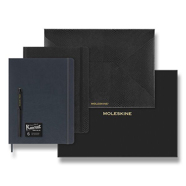 Levně Dárková sada dvou Zápisníků Moleskine Precious & Ethical Vegea a plnicí pero Moleskine Kaweco 1331/1729000 + 5 let záruka, pojištění a dárek ZDARMA