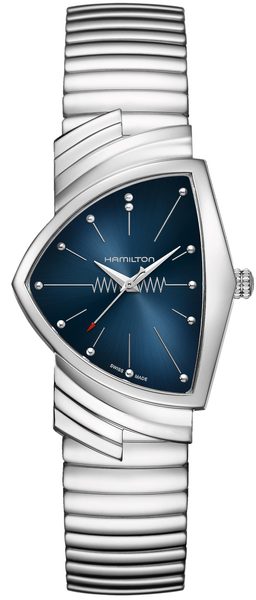 Levně Hamilton Ventura Blue Quartz H24411142 + 5 let záruka, pojištění a dárek ZDARMA