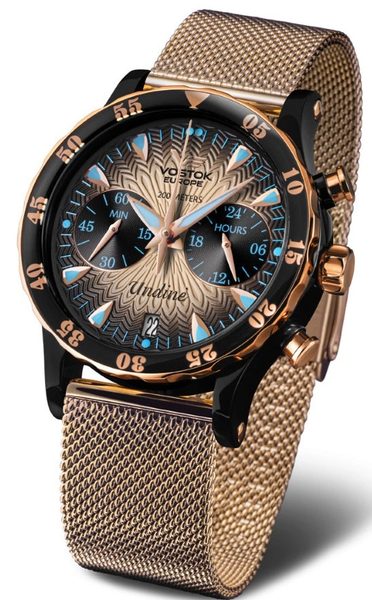 Vostok Europe Undine VK64-515E627 - zlatý ocelový náramek