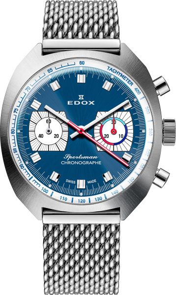 EDOX Sportsman Chronographe Automatic Limited Edition 08202-3BU-BUIN + 5 let záruka, pojištění a dárek ZDARMA