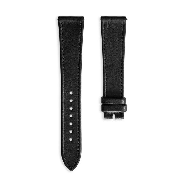 Product detail of Kožený řemínek Vulcain Plain černý - 20 mm