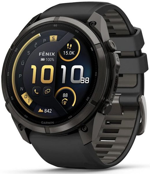 Garmin Fenix® 9 Pro inReach - 51 mm, Carbon Gray DLC Titanium Black/Pebble 010-04337-11 + 5 let záruka a dárek ZDARMA