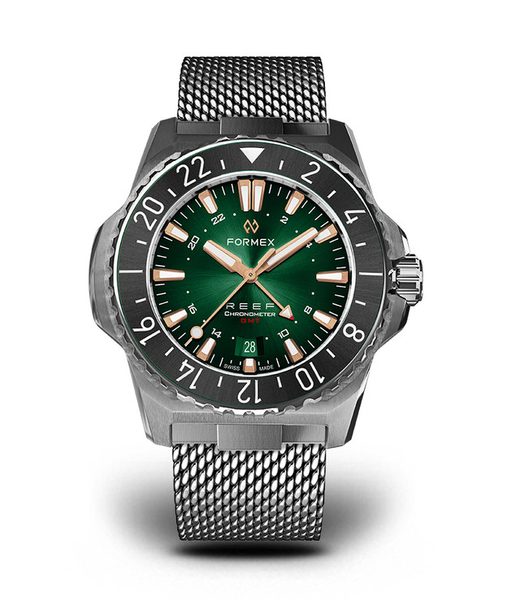 Formex Reef GMT Automatic Chronometer Green Dial with Rose Gold