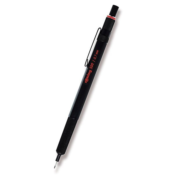 Mechanická tužka Rotring 500 Black 1520/1904727 - Mikrotužka Rotring 500 Black různé šíře hrotu 0,5 mm