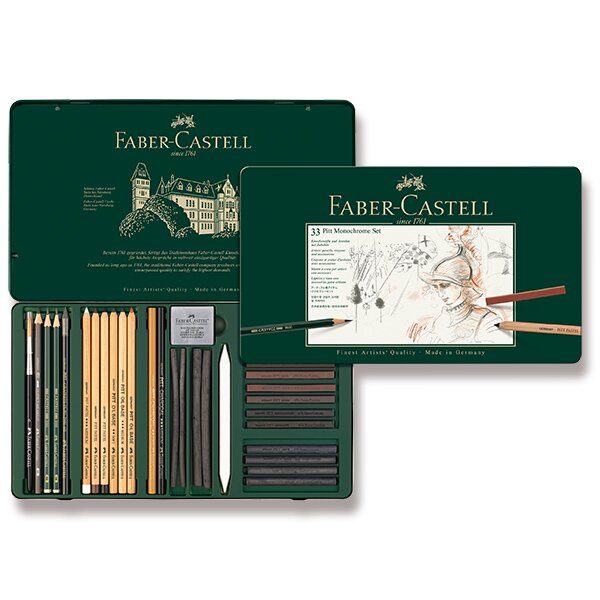 Sada Grafitové tužky Faber-Castell Pitt Monochrome - 33 ks 0040/1129770 + 5 let záruka, pojištění a dárek ZDARMA