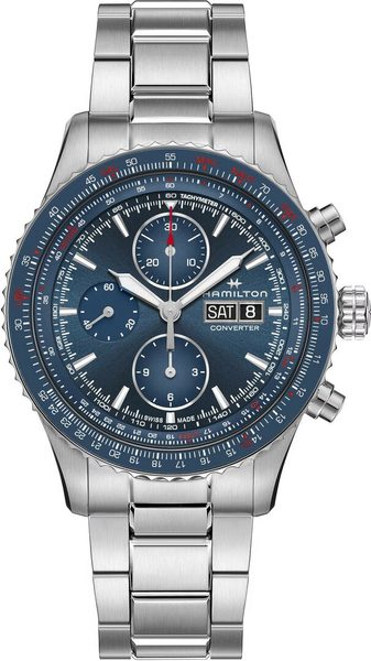 Hamilton Khaki Aviation Converter Auto Chrono H76746140 + 5 let záruka, pojištění a dárek ZDARMA