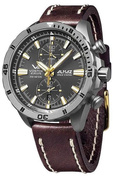 Vostok Europe Almaz Titanium Line 6S11/320H521 - Kožený řemínek + 5 let záruka, pojištění a dárek ZDARMA