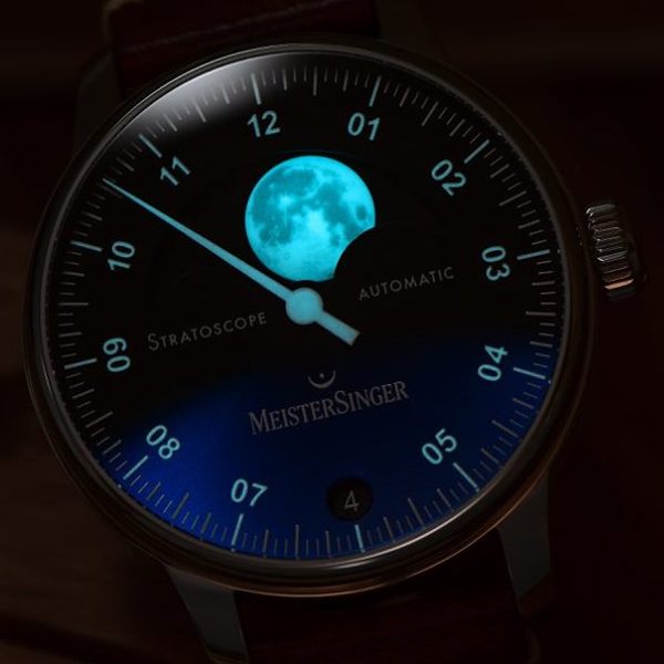 MeisterSinger Stratoscope ST982 - Světle hnědý kožený řemínek