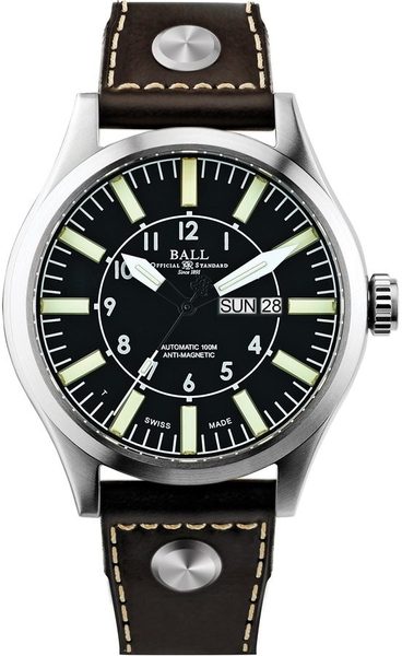 Levně Ball Engineer Master II Aviator NM1080C-L13-BK + 5 let záruka, pojištění a dárek ZDARMA