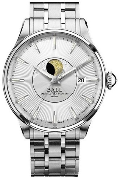 Levně Ball Trainmaster Moon Phase NM3082D-SJ-SL + 5 let záruka, pojištění a dárek ZDARMA