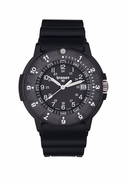 Levně Traser P65 Tactical Mission Black Rubber