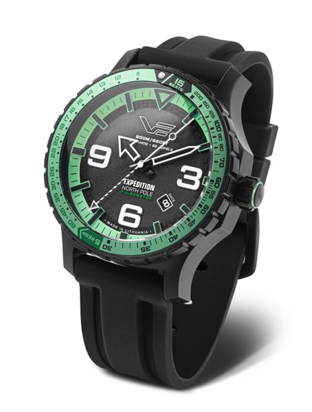 Levně Vostok Europe Expedition North Pole Pulsometer Automatic Line YN55-597C731S - Černý silikonový řemínek + 5 let záruka, pojištění a dárek ZDARMA