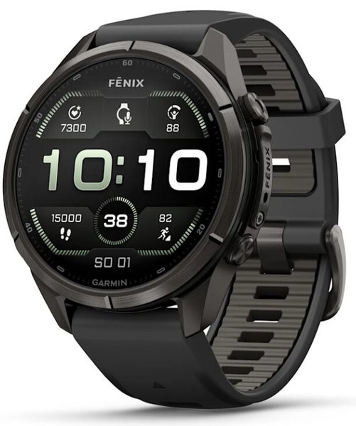 Garmin Fenix® 9 Pro inReach - 43 mm, Carbon Gray DLC Black/Pebble 010-04335-11 + 5 let záruka a dárek ZDARMA