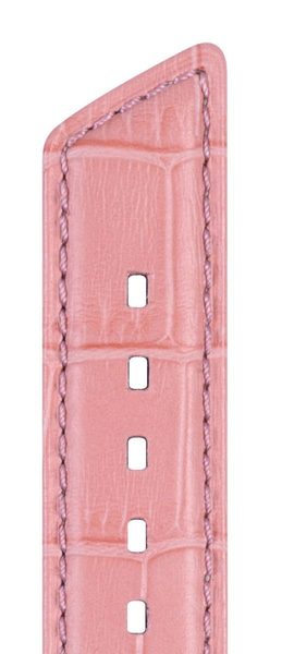 Řemínek Hirsch Princess - světle růžový - 14 mm - M – Střední délka - 12 mm - Stříbrná