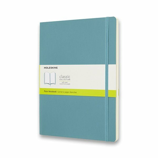 Zápisník Moleskine VÝBĚR BAREV - měkké desky - XL, čistý 1331/11291 - Zápisník Moleskine - měkké desky nebesky modrý