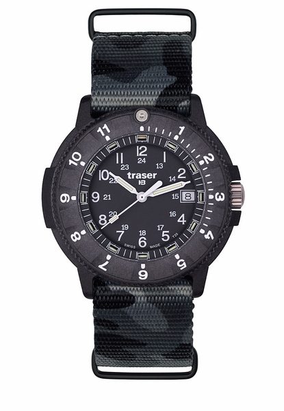 Levně Traser P65 Tactical Mission Black Camo Nato
