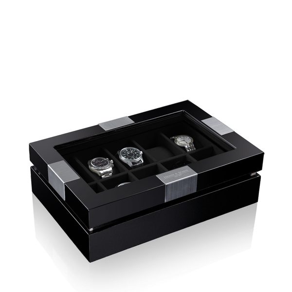 Box na hodinky Heisse & Söhne Executive Black 10 70019-84