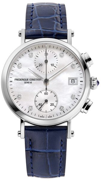 Levně Frederique Constant Classics Chronograph Ladies Quartz FC-291MPWD2R6 + 5 let záruka, pojištění a dárek ZDARMA