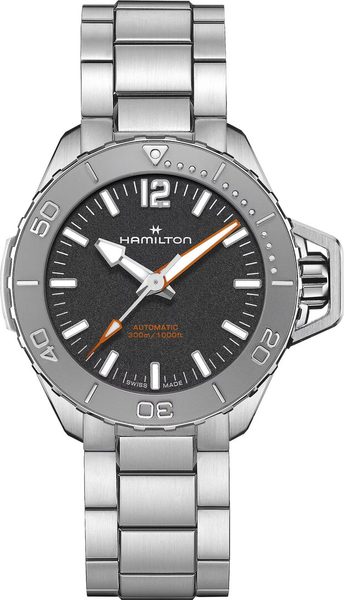 Hamilton Khaki Navy Frogman Auto H77485130 + 5 let záruka, pojištění a dárek ZDARMA