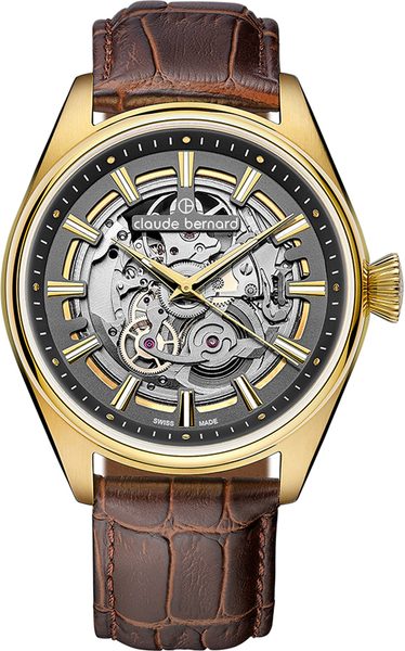 Levně Claude Bernard Proud Heritage Automatic Skeleton 85307-37JC-GID + 5 let záruka, pojištění a dárek ZDARMA