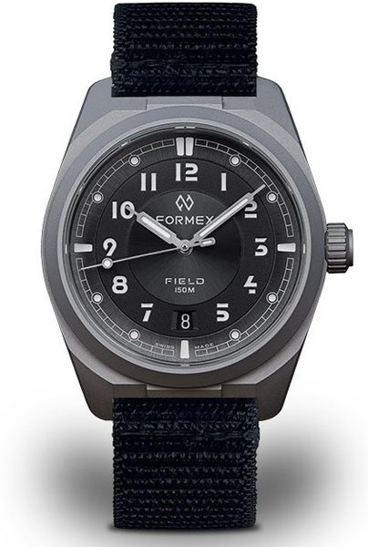 Levně Formex Field Automatic Gen 2 Basalt Grey Black Nylon Velcro 0660.1.6525.822
