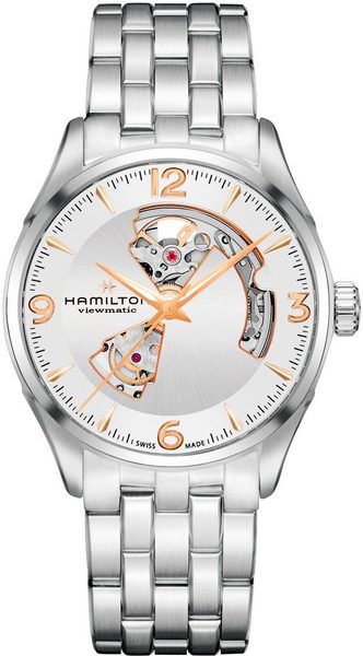 Hamilton Jazzmaster Open Heart Auto H32705151 + 5 let záruka, pojištění a dárek ZDARMA