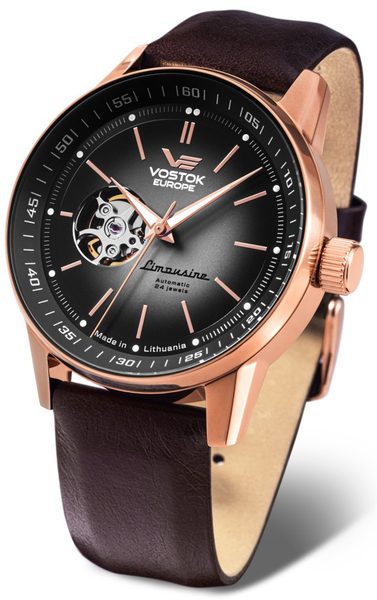 Vostok Europe Limouzine Automatic Open Balance NH38-560B682 + 5 let záruka, pojištění a dárek ZDARMA