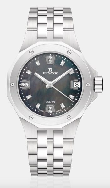 Levně EDOX Delfin The Original Diver Date Lady 53100-3M-NANND