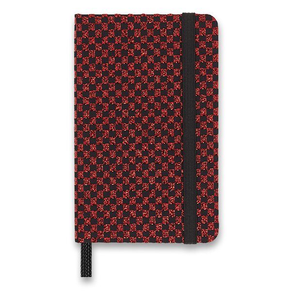 Levně Diář Moleskine UNI Holiday Shine Red - pevné desky - XS, čistý 1331/1711102 + 5 let záruka, pojištění a dárek ZDARMA