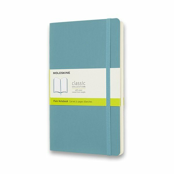 Zápisník Moleskine VÝBĚR BAREV - měkké desky - L, čistý 1331/11271 - Zápisník Moleskine - měkké desky tyrkysový + 5 let záruka, pojištění a dárek ZDARMA