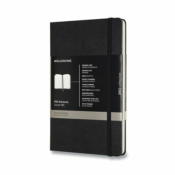 Zápisník Moleskine Professional VÝBĚR BAREV - tvrdé desky - L, linkovaný 1331/450170 - Zápisník Moleskine Professional - tvrdé desky černý