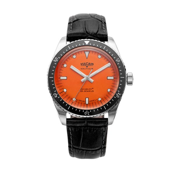 Vulcain Skindiver Nautique Orange - Rubber