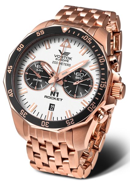 Vostok Europe N-1 Rocket Chrono Line 6S21-225B619B + 5 let záruka, pojištění a dárek ZDARMA