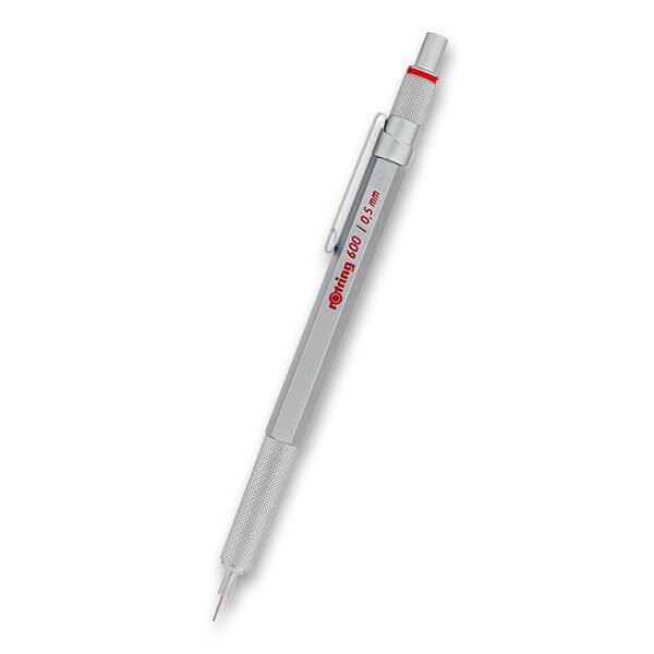 Mechanická tužka Rotring 600 Silver 1520/18523 - Silver 0,5 mm + 5 let záruka, pojištění a dárek ZDARMA