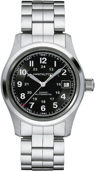 Hamilton Khaki Field Auto H70455133 + 5 let záruka, pojištění a dárek ZDARMA