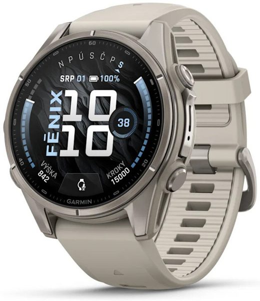 Garmin Fenix® 9 - 43 mm, Bare Titanium Fog Gray 010-04761-01 + 5 let záruka a dárek ZDARMA