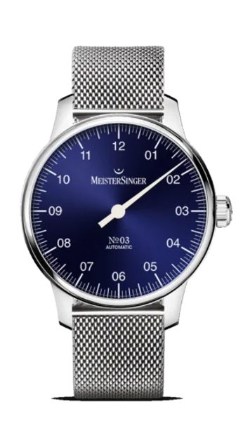 Levně MeisterSinger N°03 38mm BM9908 - Náramek z pletené oceli + 5 let záruka, pojištění a dárek ZDARMA