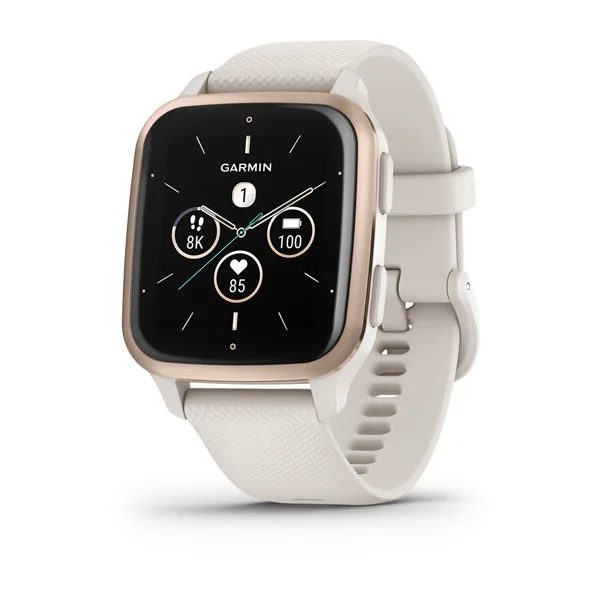 Levně Garmin Venu® Sq 2 Music Edition Peach Gold / Ivory silicone band - 010-02700-11 + 5 let záruka, pojištění a dárek ZDARMA