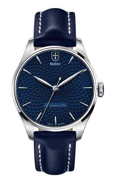 Levně Biatec Majestic 03 N - Modrý kožený řemínek