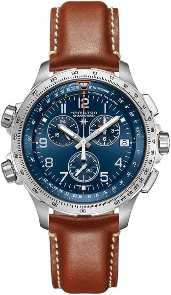 Hamilton Khaki Aviation X-Wind GMT Chrono Quartz H77922541 + 5 let záruka, pojištění a dárek ZDARMA