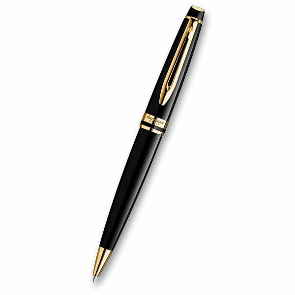 Kuličkové pero Waterman Expert Black Lacquer GT 1507/2951700 + 5 let záruka, pojištění a dárek ZDARMA