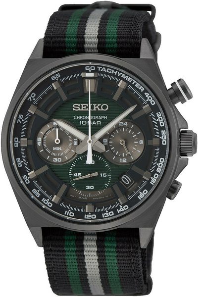 Seiko Quartz Chronograph SSB411P1 + 5 let záruka, pojištění a dárek ZDARMA